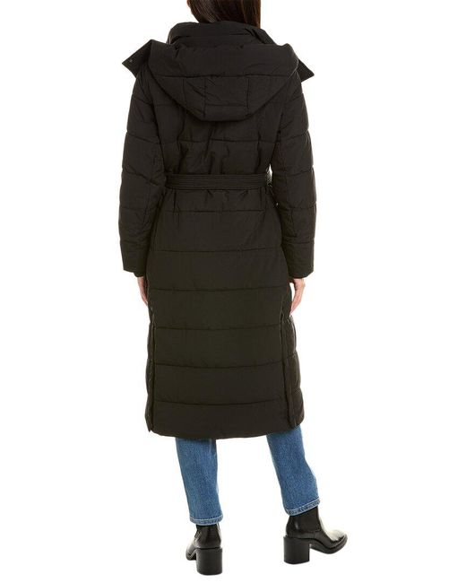 NVLT Black Longline Puffer Coat