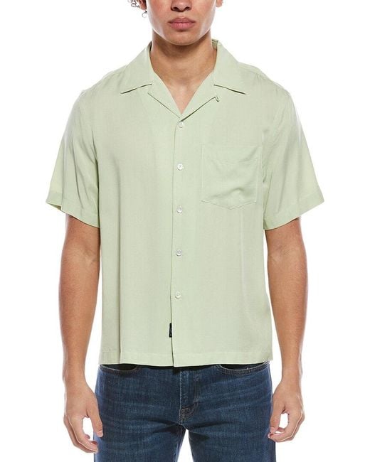 Todd Snyder Green Solid Hollywood Shirt for men