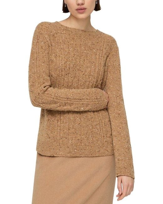 Lafayette 148 New York Natural Donegal Cashmere Sweater