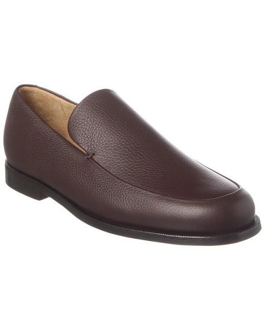 Khaite Brown The Alessio Leather Loafer