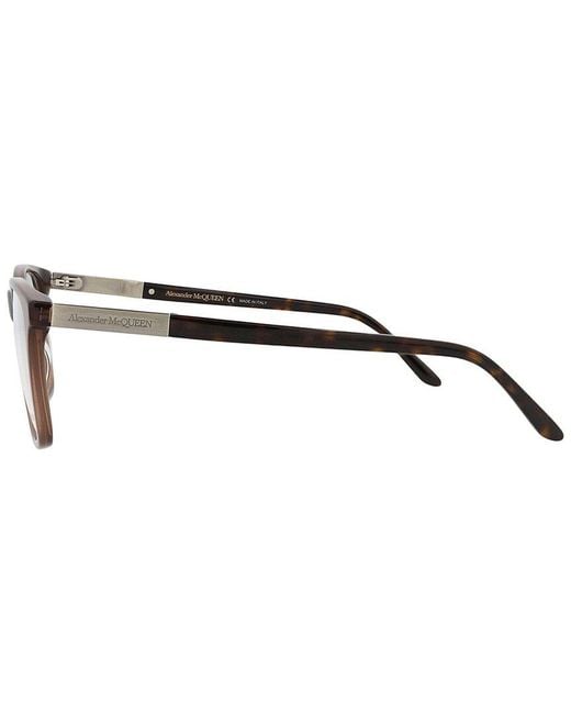 McQueen Brown Am0324O 52Mm Optical Frames for men
