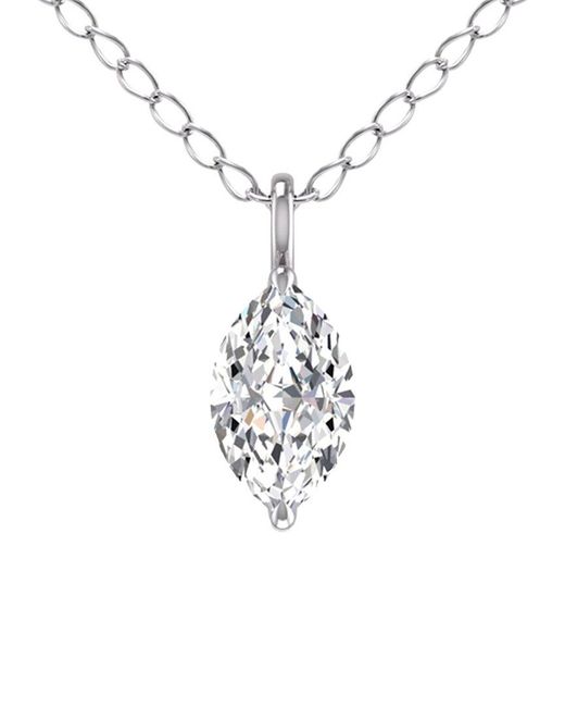 Lab Grown Diamonds White 14k 0.25 Ct. Tw. Lab Grown Diamond Necklace