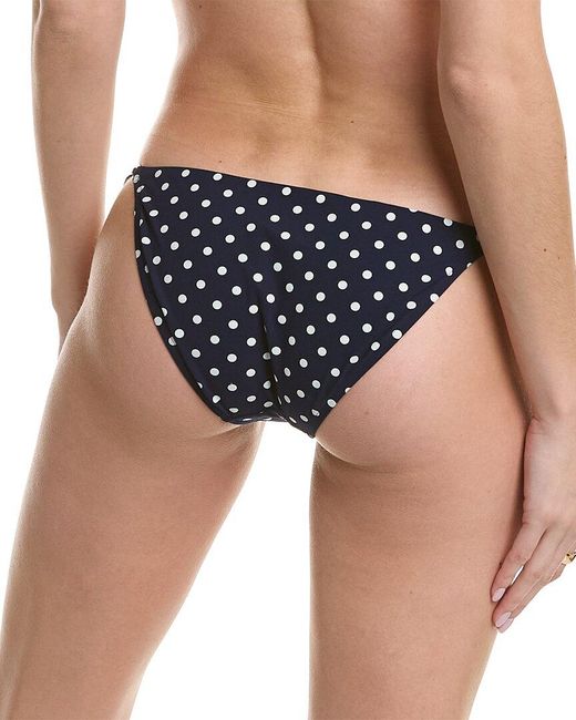 Tory Burch Black Printed String Bikini Bottom