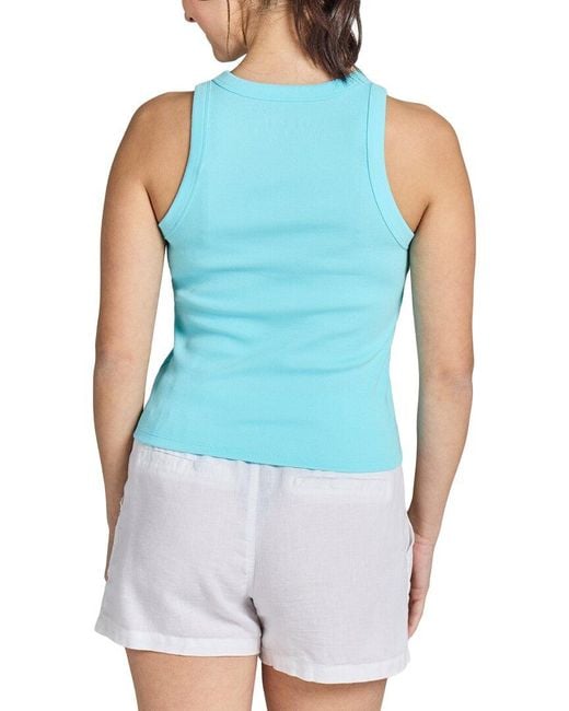 Life Is Good. Blue Fitted Tank
