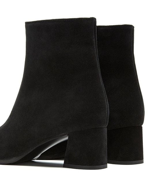 La Canadienne Black Ann Waterproof Suede Bootie