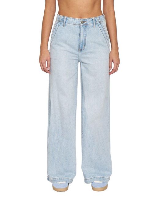 Daze Denim Blue Kickback Hush Palazzo Jean