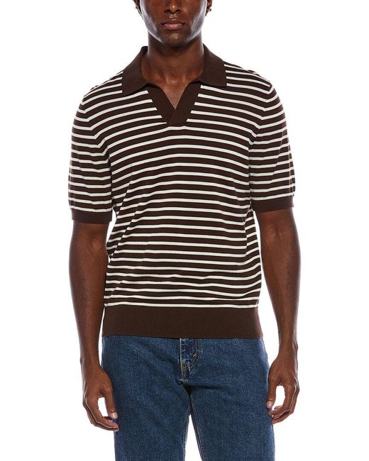 J.McLaughlin Black Amalfi Polo Sweater for men