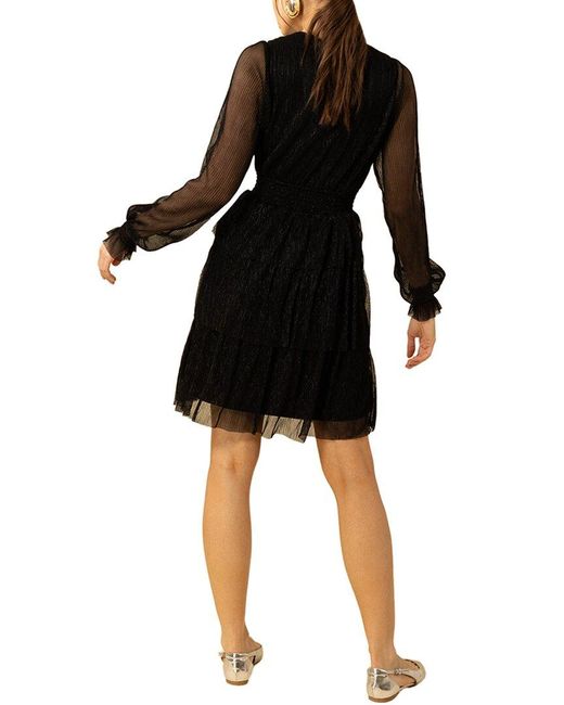 Hale Bob Black Bianca Mini Dress