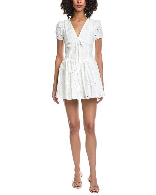 IPPONELLI White Broderie Mini Dress