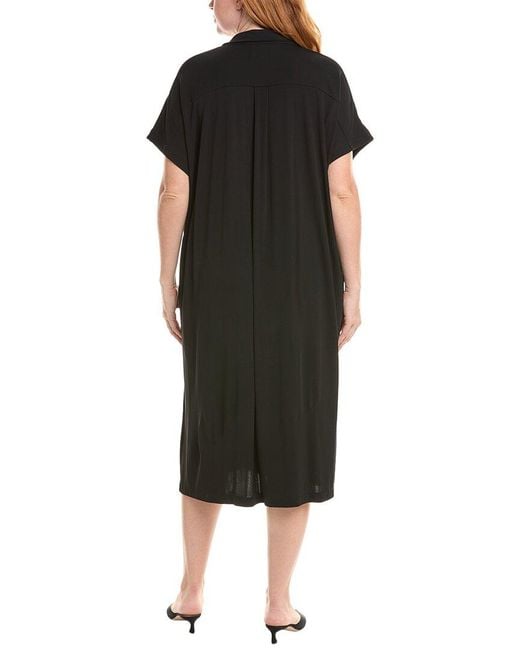 Lafayette 148 New York Black Plus Notch Duster