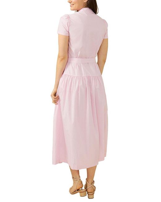 J.McLaughlin Pink Solid Makenna Dress