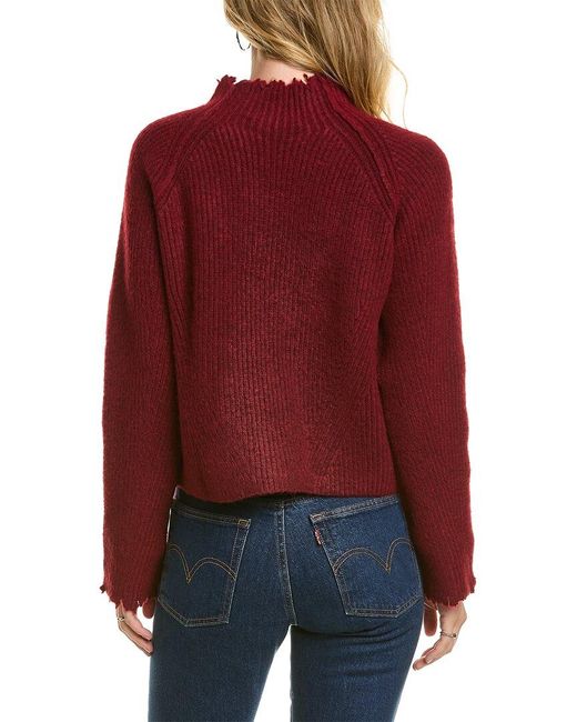 FAVORITE DAUGHTER Red The Oma Wool-blend Sweater