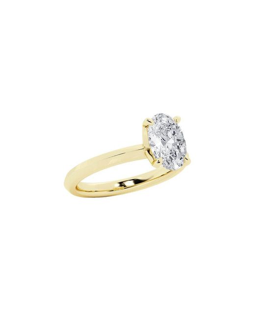 Lab Grown Diamonds Metallic 14K 2.00 Ct. Tw. Lab-Grown Diamond Solitaire Engagement Ring