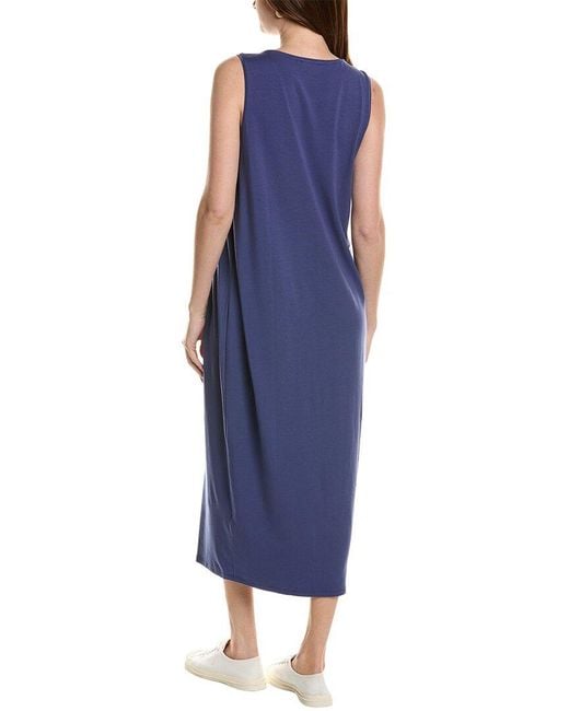 Eileen Fisher Blue Oval Dress