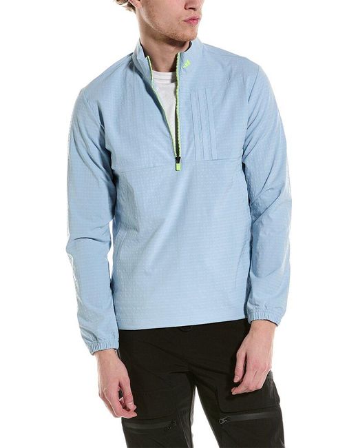 Adidas Originals Blue Ultimate365 Wind.rdy 1/2-zip Pullover for men