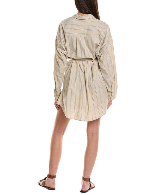 3.1 Phillip Lim Natural Striped Shirtdress