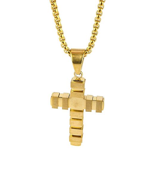 jean claude Metallic Stainless Steel Cross Necklace for men