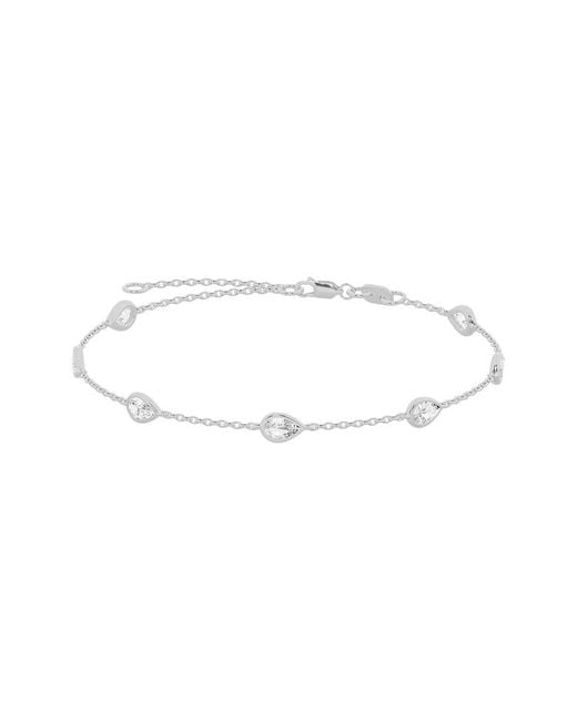 Lab Grown Diamonds White 14K 1.50 Ct. Tw. Lab-Grown Diamond Station Bracelet