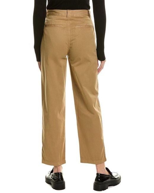 Madewell Natural Pleated Tapered Pant