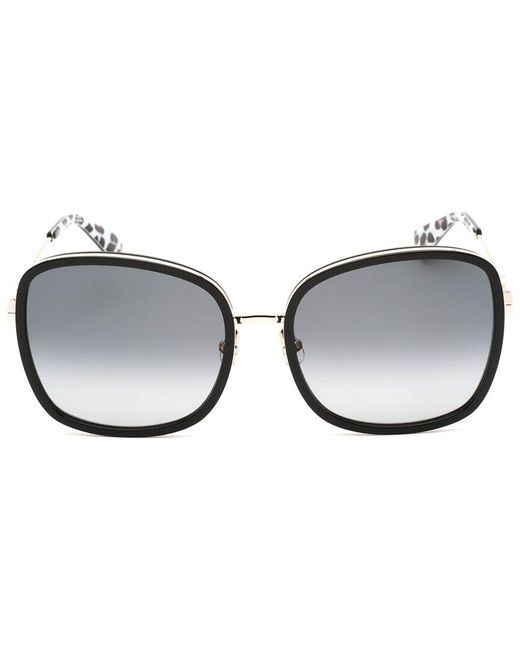 Kate Spade Black Paola/g/s 59mm Sunglasses