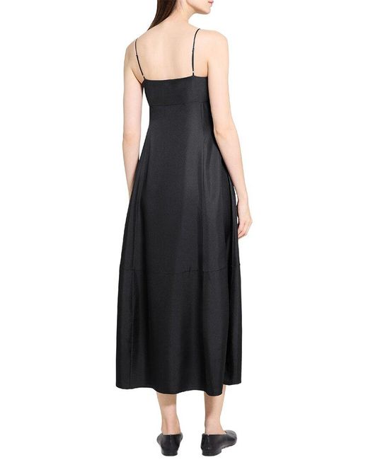Theory Black Parachute Silk Dress
