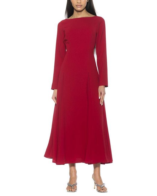 Alexia Admor Women's Red Elodie Fit And Flare Dress