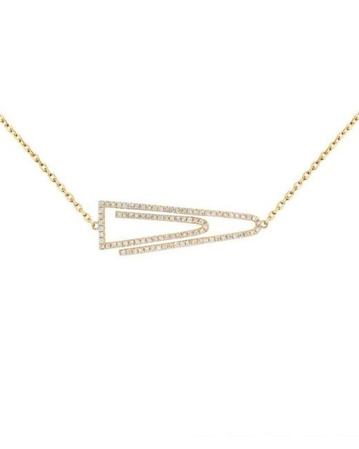 Diana M Metallic Fine Jewelry 14k 0.37 Ct. Tw. Diamond Necklace