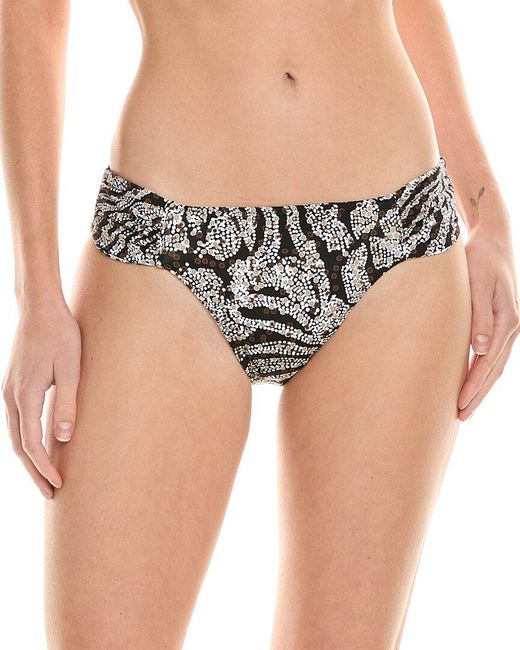 Tommy Bahama Black Playa Brava Reversible Hipster Bikini Bottom