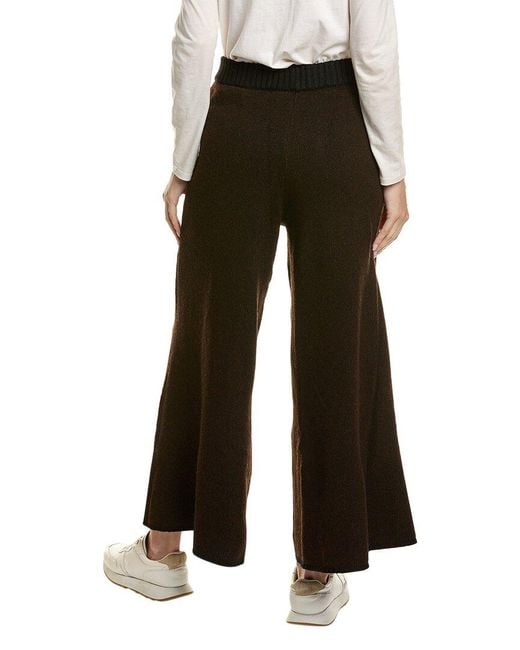 WeWoreWhat White Piped Wide Leg Pull-on Pant