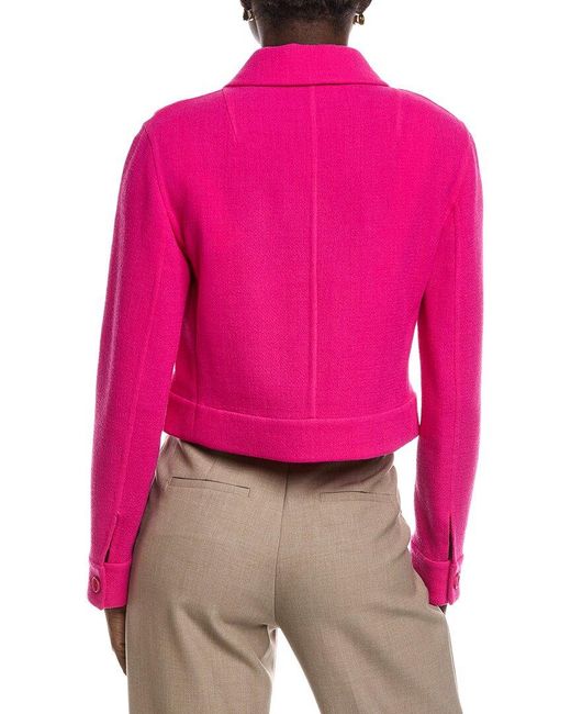 Akris Pink Lewitt Wool Jacket