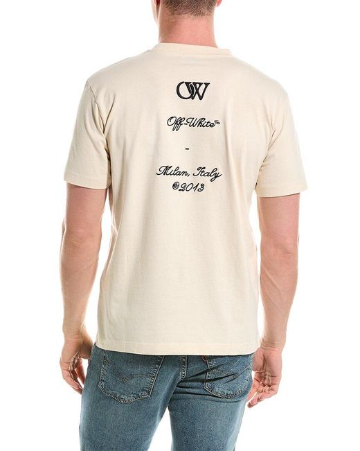 Off-White c/o Virgil Abloh Natural T-shirt for men