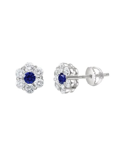Donatello Gian Blue Cz Earrings
