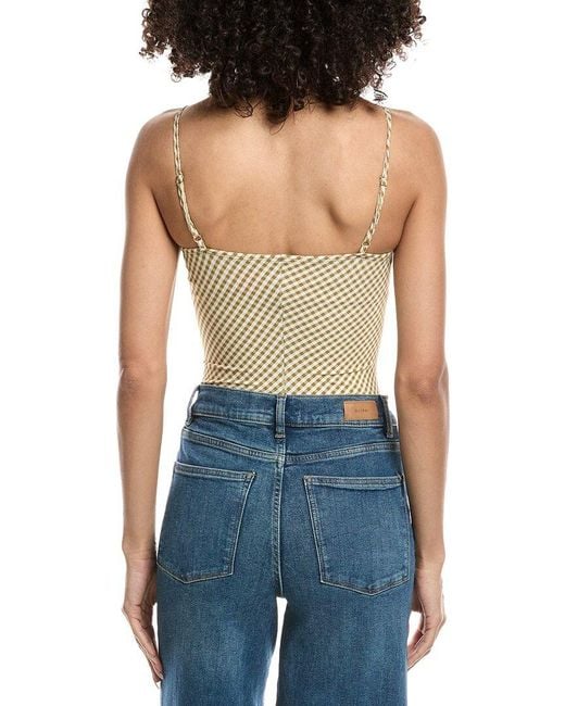 Commando Blue Commando Classic Print Straight Cami Bodysuit