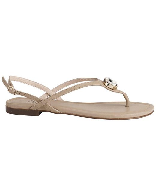 Agl Attilio Giusti Leombruni White Summer Crystal Leather Sandal