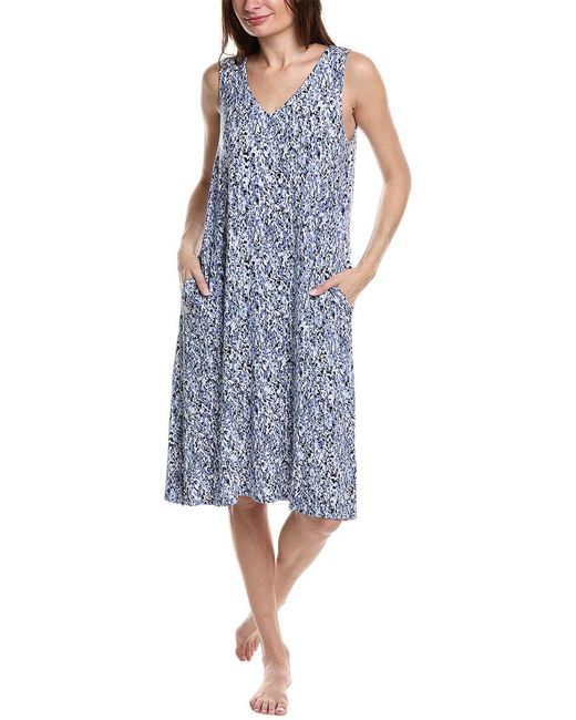 Donna Karan Blue Sleepwear Sleep Gown