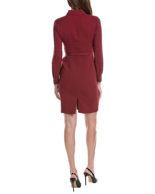 Lafayette 148 New York Red Sheath Dress