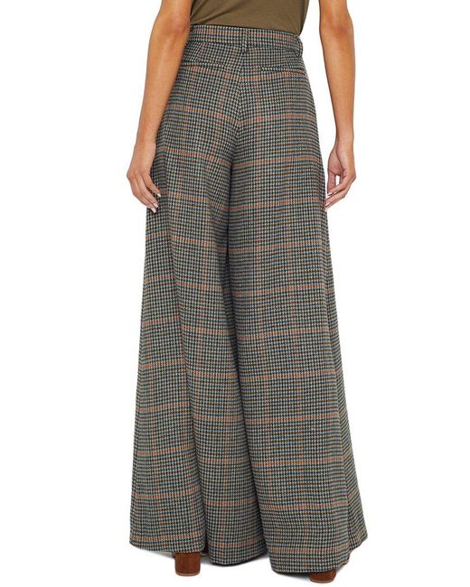 L'Agence Brown Dree Wide Leg Trouser