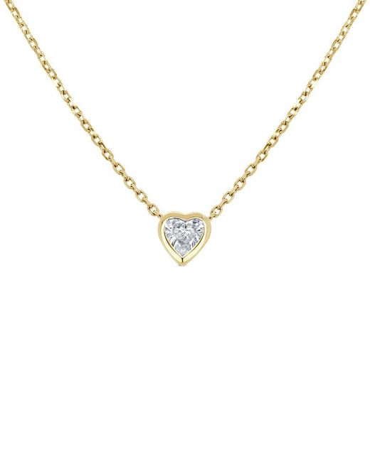 Sabrina Designs Metallic 14k 0.29 Ct. Tw. Diamond Heart Necklace