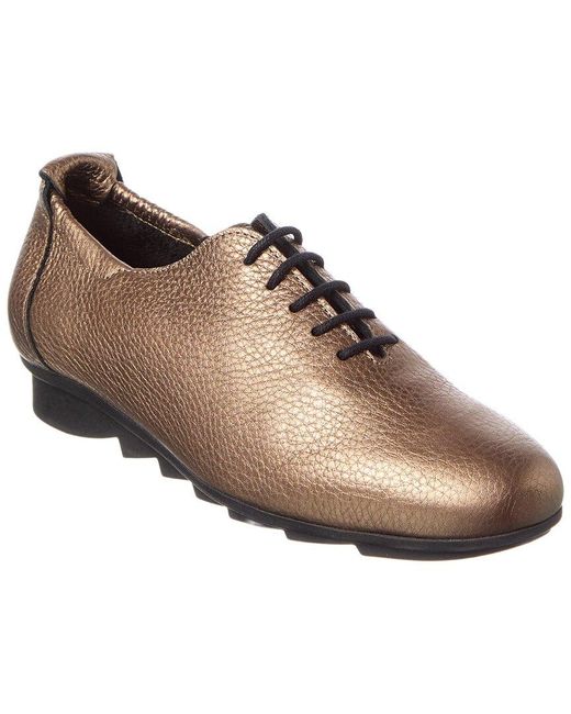 Arche Brown Biboum Leather Sneaker