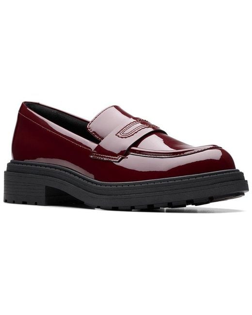 Clarks Red Orinoco3 Edge Patent Loafer