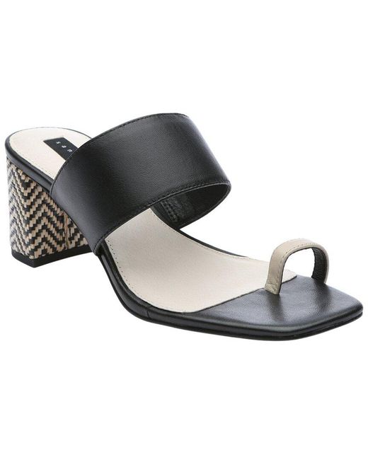 Sanctuary Black Bold Leather Sandal