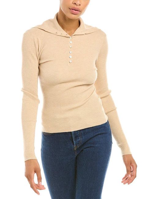 Autumn Cashmere Blue Cashmere-blend Sweater