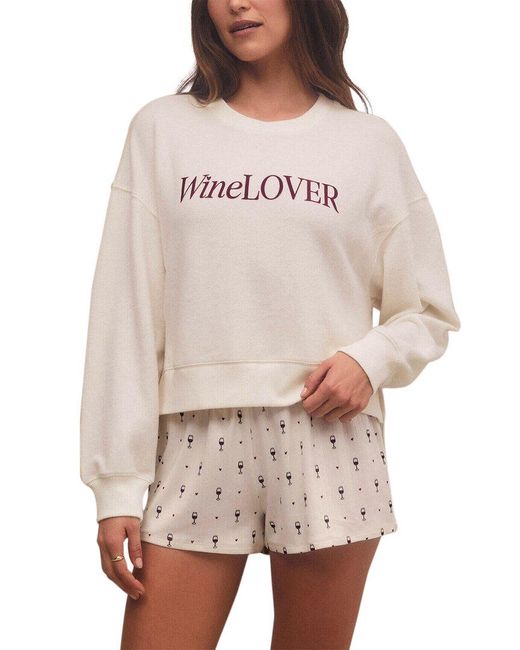 Z Supply Natural Wine Lover Oversized Top