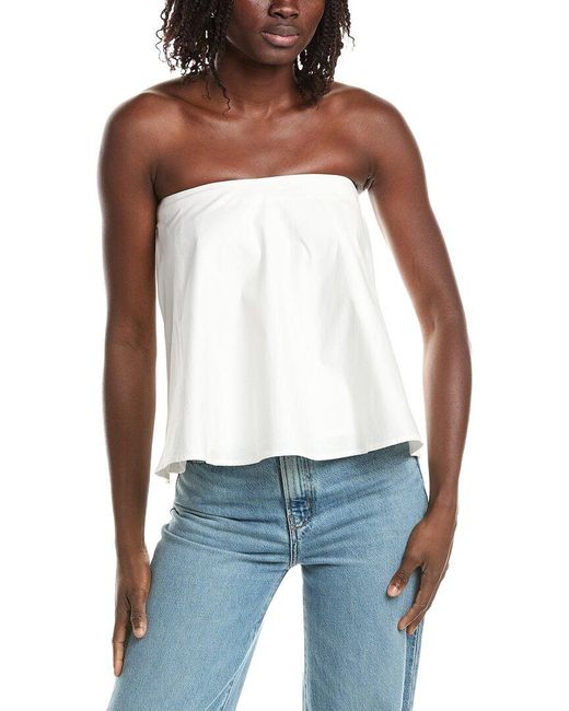 REVERIEE White Mini Skirt