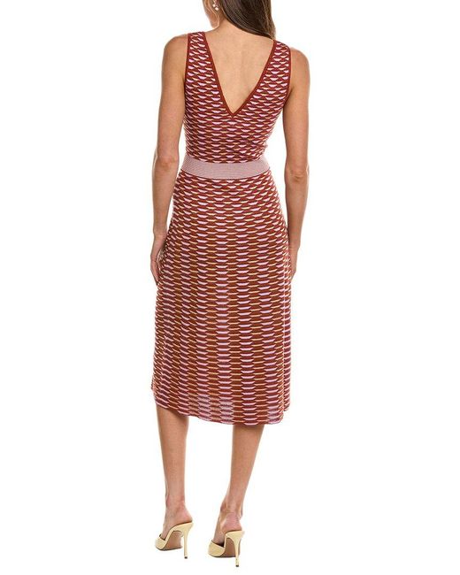 Missoni Red Abito Midi Dress