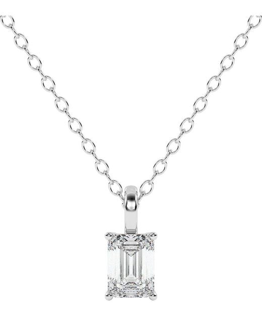 Diamond Select Cuts Metallic 14K 1.00 Ct. Tw. Diamond Pendant Necklace