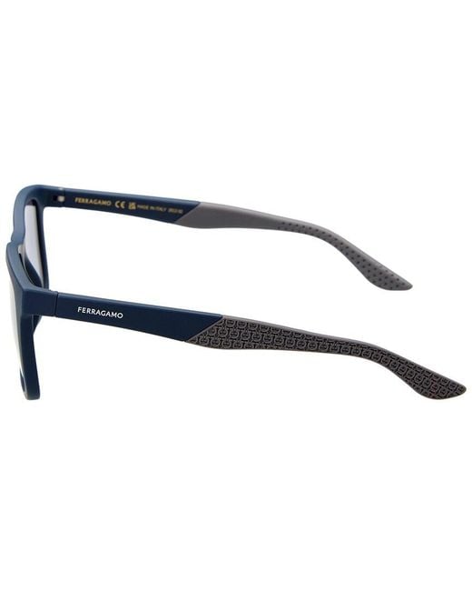 Ferragamo Blue 56Mm Sunglasses for men