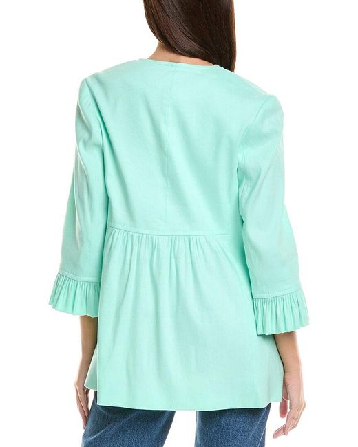 Sara Campbell Green Carmen Linen Jacket