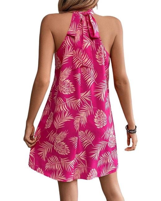 AMINA GLAM Pink Mini Dress