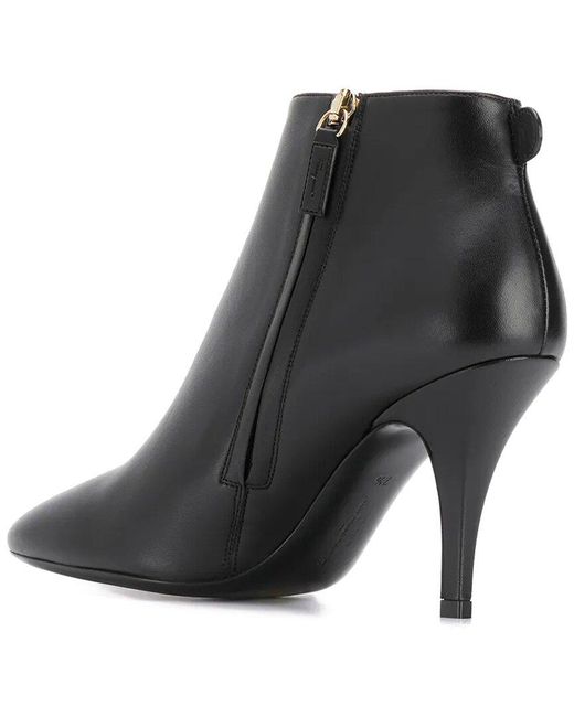 Ferragamo Black Joan Leather Bootie